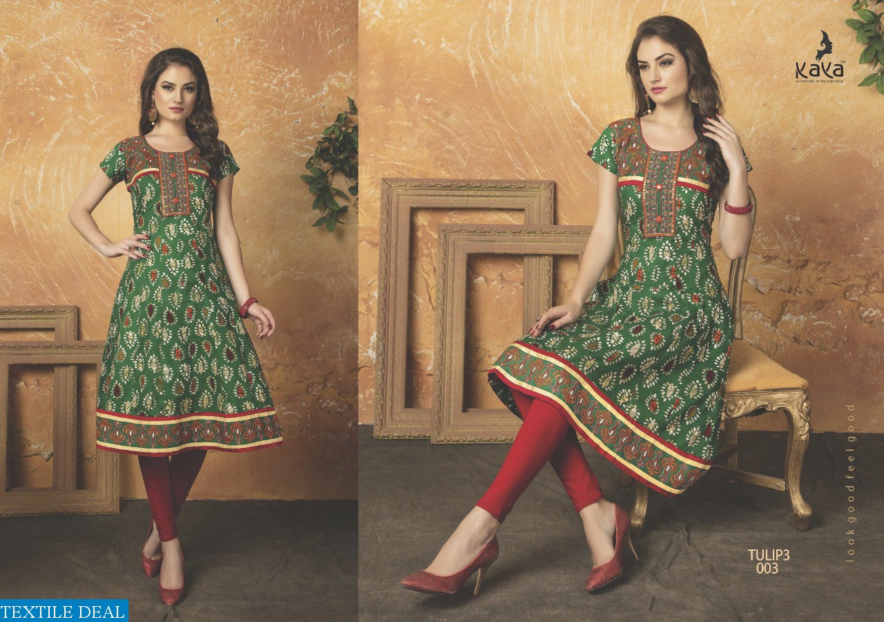 kaya Tulip vol-3 Wholesale Ready made kali kurtis